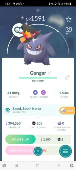 Pokemon Go (Stage 30) Shiny Gengar Halloween Hat ( 9 Shinys ) - Image 2