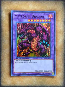 Yugioh Meteor B. Dragon SBLS-EN013 Speed Duel Super Rare 1st Ed NM - Image 1
