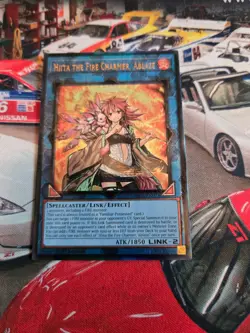 Yu-Gi-Oh! Hiita the Fire Charmer, Ablaze (PUR) RA04-EN074 Quarter Century Stamed - Image 1