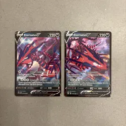 Pokemon Eternatus V TCG Sword & Shield Promo Card SWSH064 & Eternatus V 116/189 - Image 1