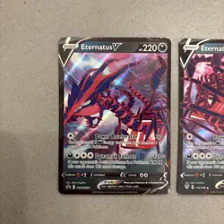 Pokemon Eternatus V TCG Sword & Shield Promo Card SWSH064 & Eternatus V 116/189 - Image 2