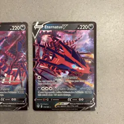 Pokemon Eternatus V TCG Sword & Shield Promo Card SWSH064 & Eternatus V 116/189 - Image 3