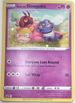Pokemon Galarian Slowpoke SWSH126 Trading Card Game CCG Black Star Promo Holo - Image 1