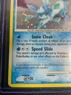 Glaceon Majestic Dawn HOLO Pokemon Card 2008 TCG 5/100 LP - Image 4