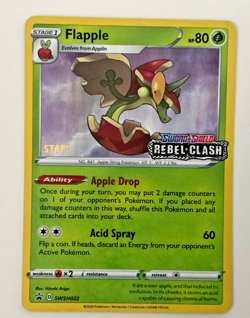 Pokemon flapple - (Prerelease) [Staff] : Sword & Shield Promo Cards Holo - Image 1
