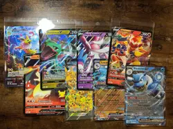 Pokemon 8 Card Lot OVERSIZED Jumbo Ultra RARE Cards | Alt Art V Ex Charizard NM - Image 1