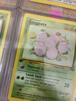 1st Edition Pokemon Card Lot WOTC Jungle Fossil Dodrio Exeggcute Paras Venonat - Image 2