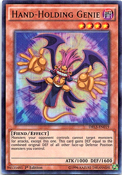 Hand-Holding Genie DRL3-EN019 Yu-Gi-Oh! Card Light Play 1st Edition - Image 1