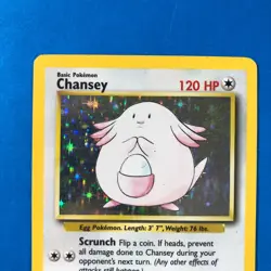 Chansey 3/102 Holo 1999 WOTC Pokemon TCG Base Set Unlimited Rare Card MP - Image 2