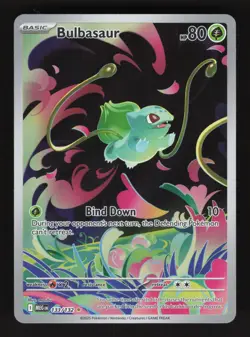 Bulbasaur 133/132 Pokemon Mega Evolution Holo Full Art Card - Image 1