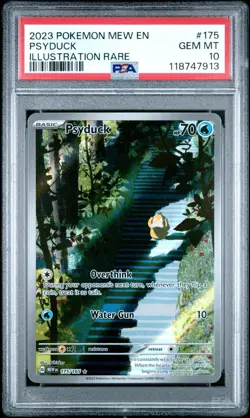 2023 POKEMON MEW EN-151 175 PSYDUCK ILLUSTRATION RARE PSA 10 GEM MINT - Image 1