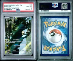 2023 POKEMON MEW EN-151 175 PSYDUCK ILLUSTRATION RARE PSA 10 GEM MINT - Image 3