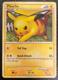 Pokemon TCG - Pikachu 78/123 HeartGold and SoulSilver (2010) Non-Holo - NM - Image 1
