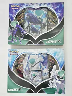 Pokemon TCG Ice & Shadow Rider Calyrex V Box Factory Sealed (Set of 2) 820650809002 - Image 1