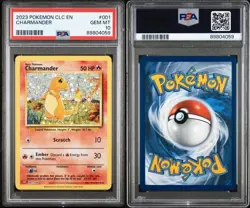 2023 POKEMON CLC-TRADING CARD GAME CLASSIC #001 CHARMANDER PSA 10 - Image 1