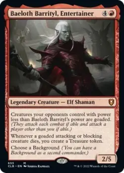 MTG English Baeloth Barrityl, Entertainer NM Foil - Image 1