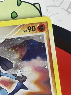 Lucario 6/130 Holo Diamond and Pearl Pokemon Card Mint / Near Mint SWIRL - Image 4
