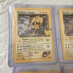 Pokemon Card Rocket's Zapdos 15/132 Celebrations HOLO Lot Of 7 - Image 2