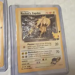 Pokemon Card Rocket's Zapdos 15/132 Celebrations HOLO Lot Of 7 - Image 4