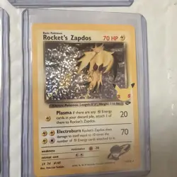 Pokemon Card Rocket's Zapdos 15/132 Celebrations HOLO Lot Of 7 - Image 5