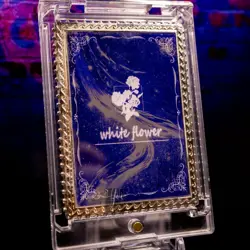 Tifa Lockhart Meowth FF7 Silver Metal Framed Card Jewel Encrusted Pokemon - Image 4