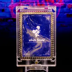 Tifa Lockhart Meowth FF7 Silver Metal Framed Card Jewel Encrusted Pokemon - Image 5