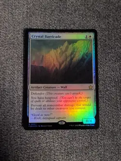 Magic: The Gathering Crystal Barricade Card Foil - Image 1