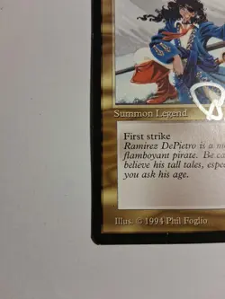 Ramirez DePietro MTG Legends Uncommon Legendary Creature Autographed - Image 5