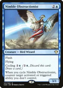 NM Nimble Obstructionist, MTG, Ikoria Commander, Magic the Gathering, 121 - Image 1
