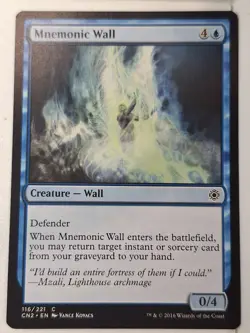 Mnemonic Wall - Conspiracy: Take the Crown - Magic the Gathering MTG Nice! - Image 1