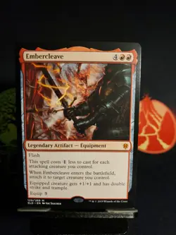 Embercleave Throne of Eldraine Regular ELD 120 Mythic Rare Equipment Artifact - Image 1