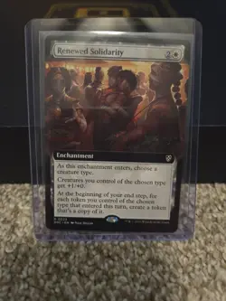 Renewed Solidarity (Extended Art) Commander: Aetherdrift Regular - Image 1