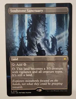 Mtg Foundations Soulstone Sanctuary Borderless NM - Image 1