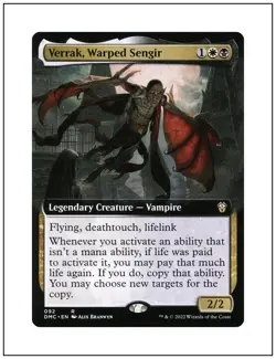 1x Verrak, Warped Sengir, Extended Art, Magic the Gathering MTG NM - Image 1