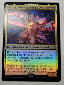 Isshin, Two Heavens as One -Foil- Neon Dynasty Rare Kamigawa NEO 224 mtg LP - Image 1