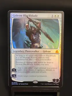 Magic The Gathering - Ravnica Remastered - Gideon Blackblade - FOIL - Image 1