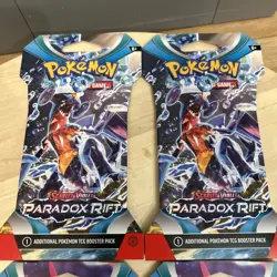 4 Pokemon TCG Paradox Rift Booster Packs New Factory Sealed Lot Of 4 Packs - Image 3