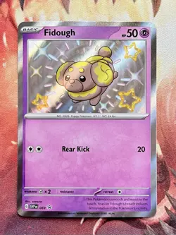 Fidough Pokemon SVP 069 Shiny Holo Black Star Promo NM 🥐 - Image 1