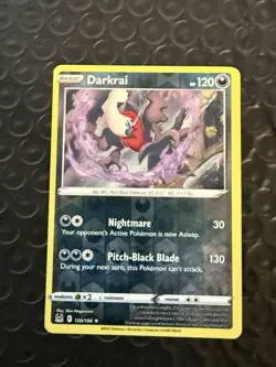 Darkrai Reverse Holo Holo Rare SWSH11: Lost Origin 120/196 NM Pokemon LP - Image 1