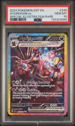 2024 POKEMON SSP EN-SURGING SPARKS SPECIAL ILLUSTRATION RARE HYDREIGON EX PSA 10 - Image 1