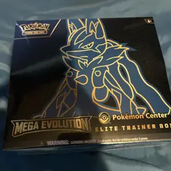 Pokemon Center Mega Evolution Lucario ETB Elite Trainer Box BRAND NEW Sealed - Image 1