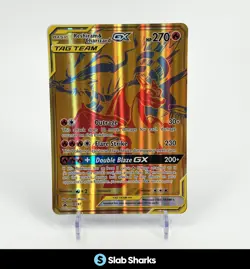 POKEMON TCG CHARIZARD & RESHIRAM GX TAG TEAM PROMO JUMBO SM247 - Image 1