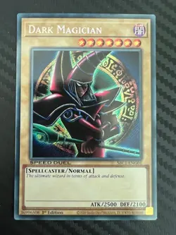 Yugioh Dark Magician SBC1-ENG01 Speed Duel Secret Rare Alt Art 1st Ed NM - Image 1