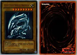 YUGIOH! BLUE-EYES WHITE DRAGON - ULTRA RARE - UNLIMITED - SDK-001 - MP - Image 1