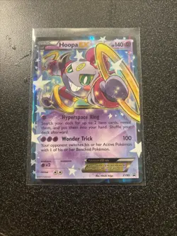 Pokemon Card Hoopa EX XY85 Black Star Promo - Image 1