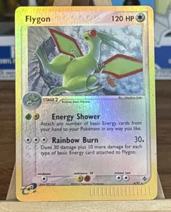 2003 Pokemon FLYGON 4/97 Ex Dragon Set REVERSE HOLO Foil Rare Card e-Reader - Image 1