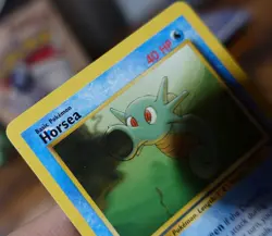 Horsea 49/62 Additional Ink Printer Hickey Fossil Pokemon Card LP - Image 3