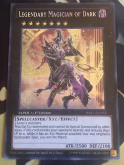 Yugioh: Legendary Dark Magician Of Dark - WSUP-EN052 Secret Rare 1st Edition NM - Image 1