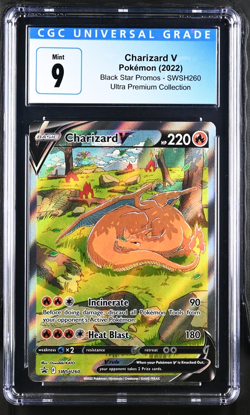 Charizard V SWSH260 SWSH: Sword & Shield Promo Cards Holo CGC9 - Image 1