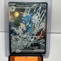Kingdra EX 131 Pokemon TCG Scarlet & Violet Black Star Promo Holo Card NM - Image 1